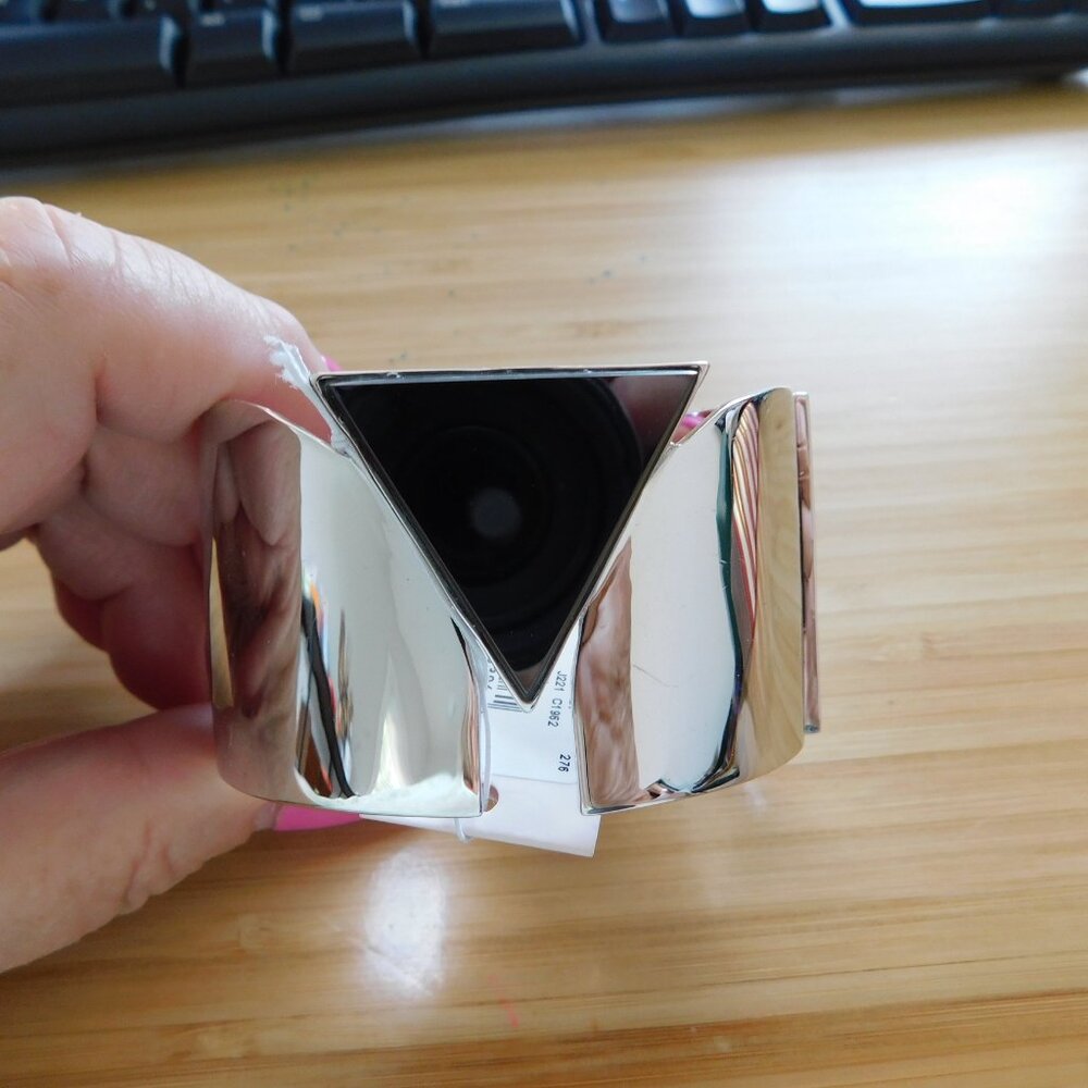 KATE SPADE BRACELET ICON METALLIC CUFF BANGLE BRACELET RETAIL $219.99 NWT
